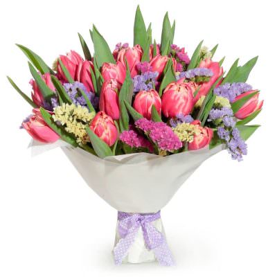 Букет из свежих цветов «Весенняя радость»