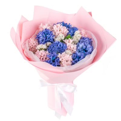 Букет из гиацинтов «Цветочный Этюд»
