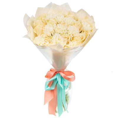 Букет цветов «Белоснежная элегантность»