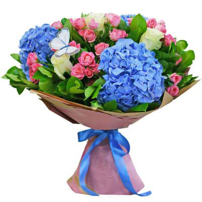 Букет из свежих цветов «Весенний бриз»