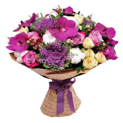 Сезонный букет «Сиреневая мечта»