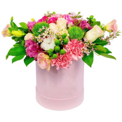 Цветы в коробке «Лунный свет»