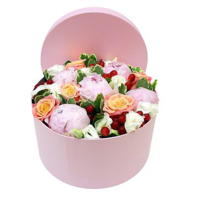 Шляпная коробка «Розовое вдохновение»