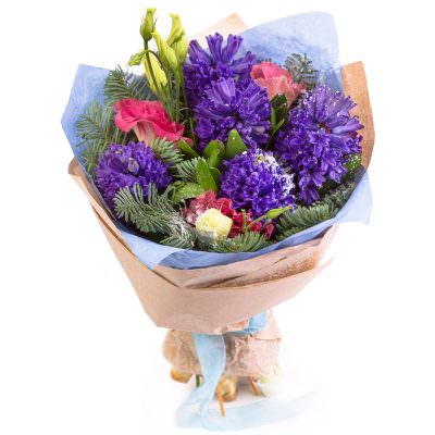 Букет из ароматных цветов «Фиолетовая мечта»