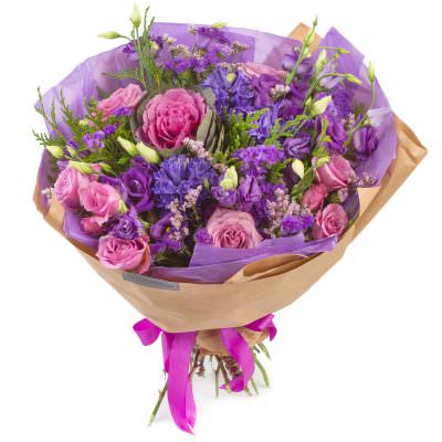Цветочный букет «Фиалковая грация»