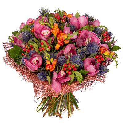 Роскошный букет «Радуга желаний»