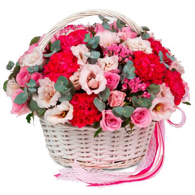 Корзина с цветами «Цветочное вдохновение»