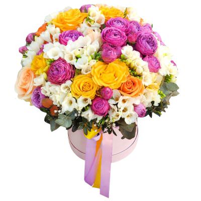 Коробка с цветами «Волшебный миг»